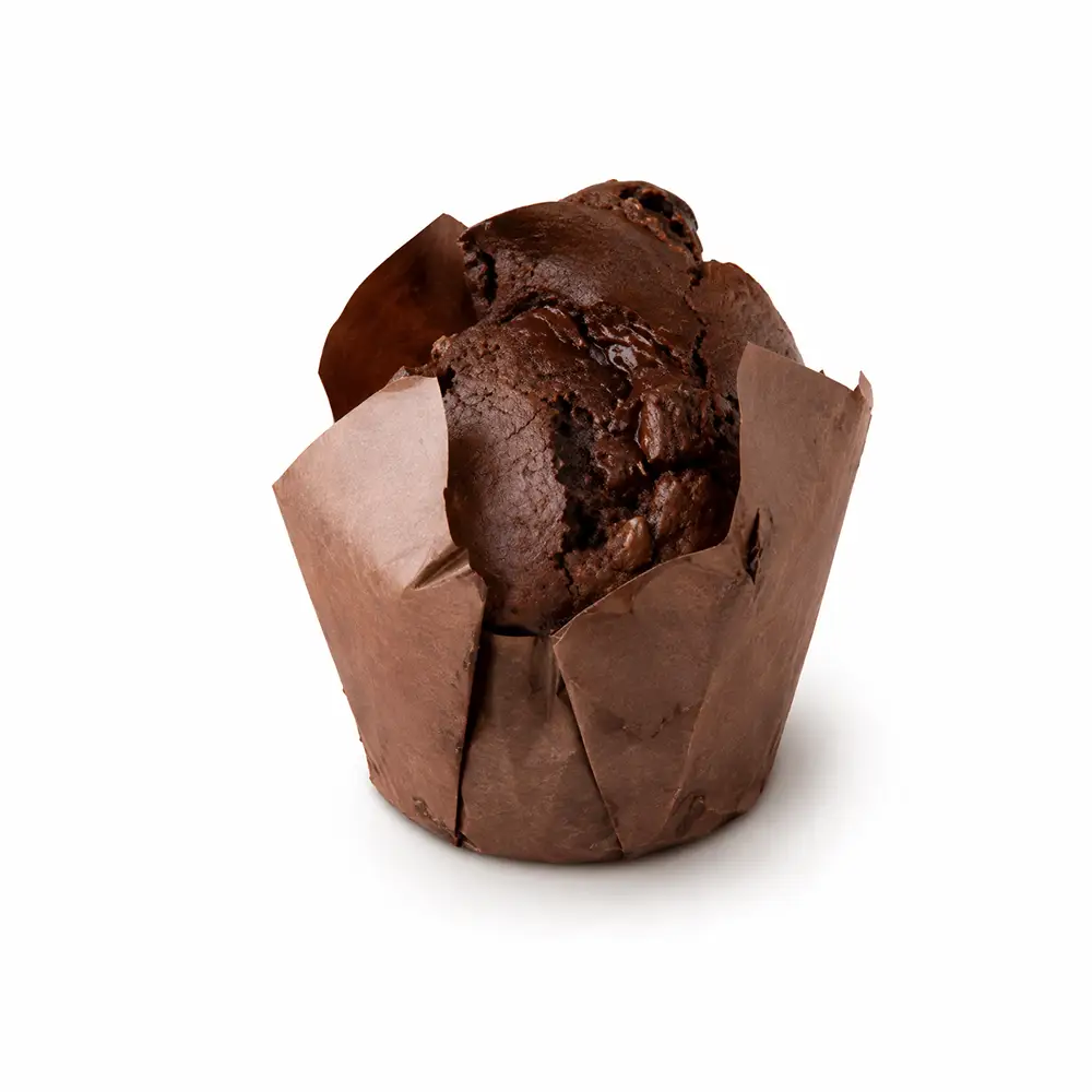 Muffin de chocolate en porción individual de Valumé Catering