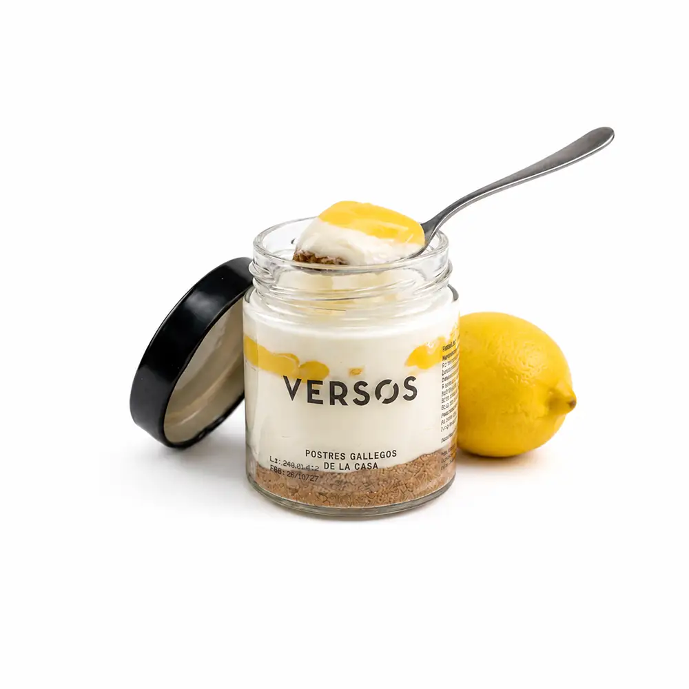 Valutarrina de lemon pie con crema de limón y base crujiente de Valumé Catering